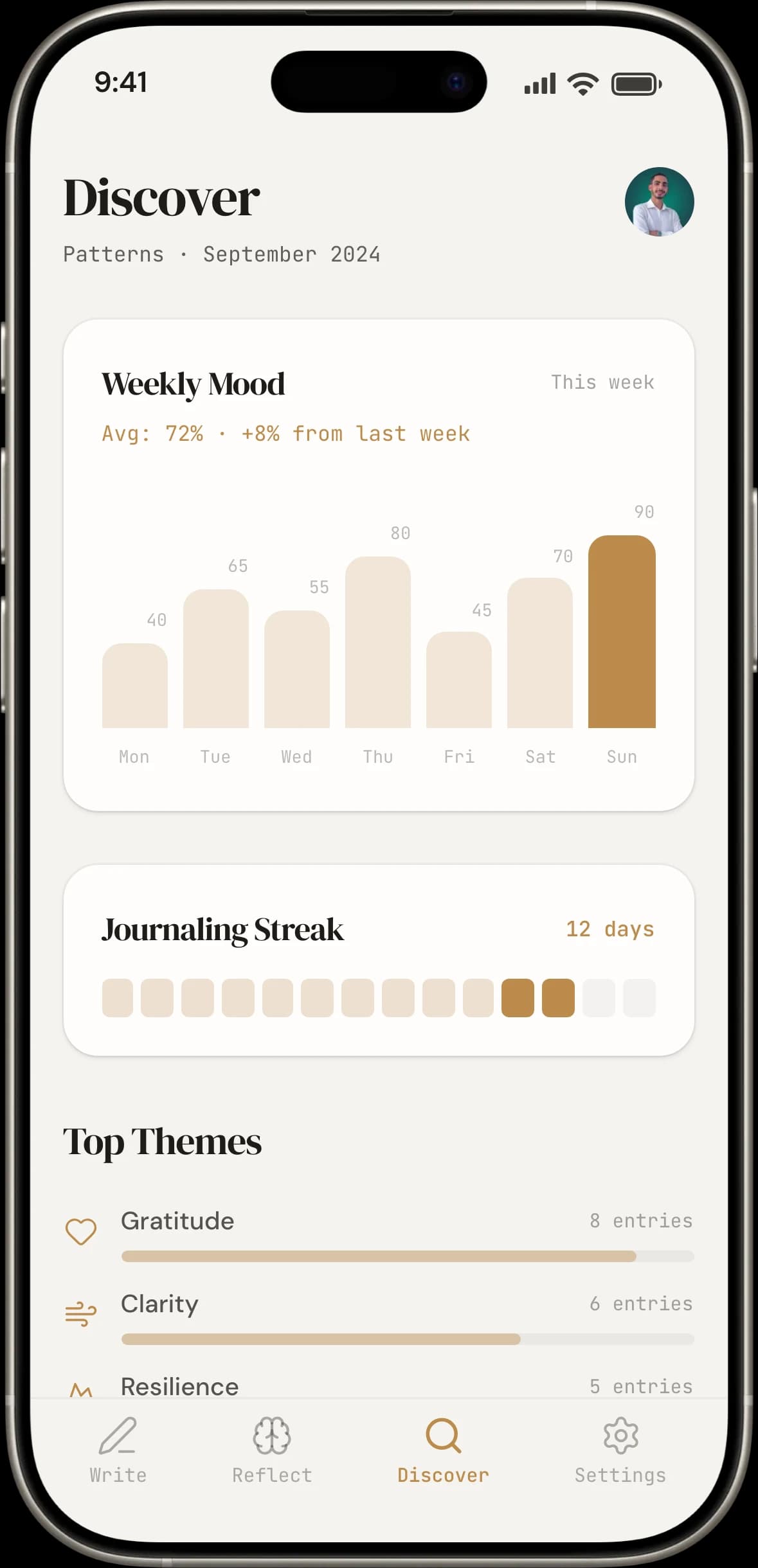 Kinto Discover screen